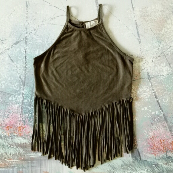 La Hearts Other - L.A. Hearts super cool beach fringe top